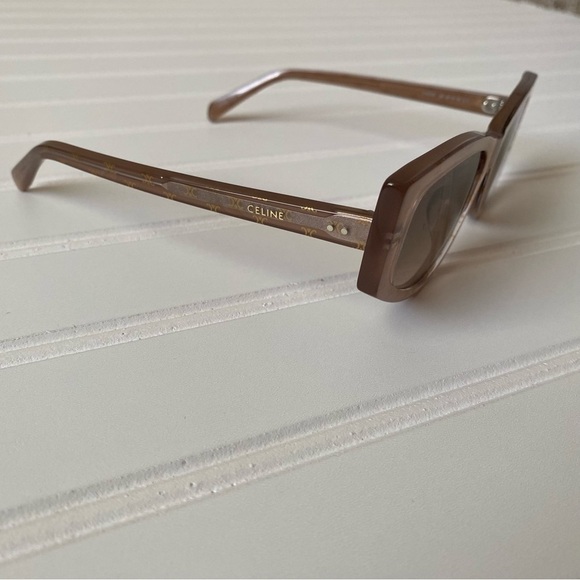 Celine | Women\'s Thin Story Butterfly Acetate Sunglasses Light Brown main image 8